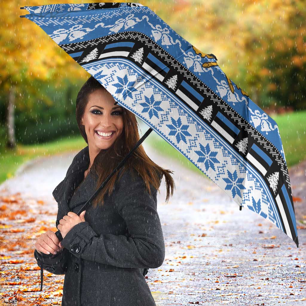 Estonia Christmas Umbrella Coat Of Arms Haid Joule - Wonder Print Shop