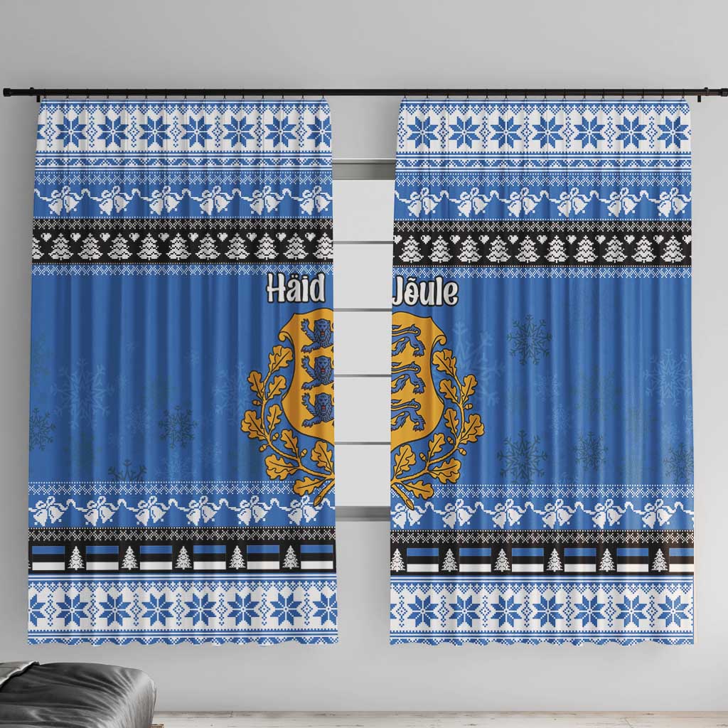 Estonia Christmas Window Curtain Coat Of Arms Haid Joule - Wonder Print Shop