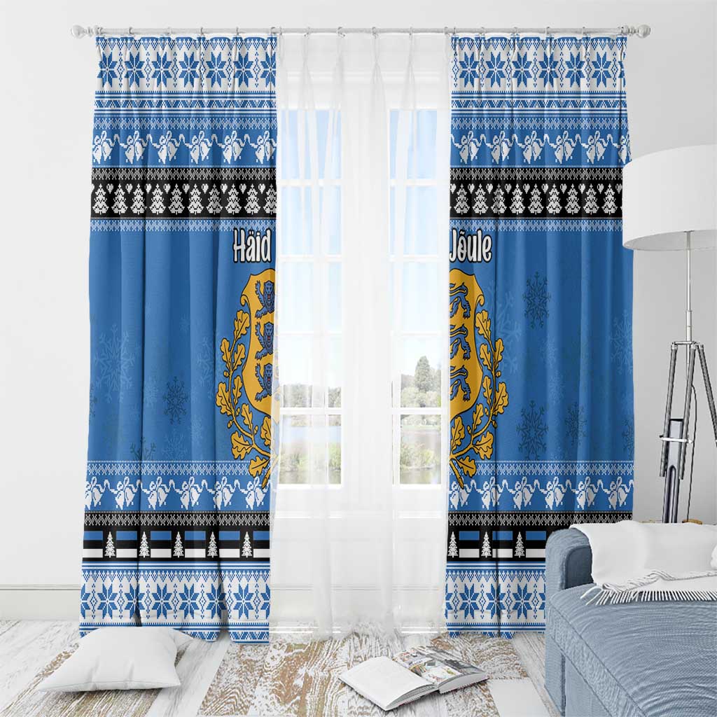 Estonia Christmas Window Curtain Coat Of Arms Haid Joule - Wonder Print Shop