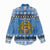 Estonia Christmas Women Casual Shirt Coat Of Arms Haid Joule - Wonder Print Shop