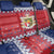 Liechtenstein Christmas Back Car Seat Cover Coat Of Arms Frohe Weihnachten - Wonder Print Shop