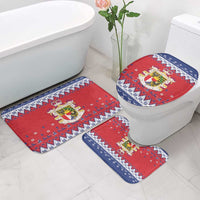 Liechtenstein Christmas Bathroom Set Coat Of Arms Frohe Weihnachten - Wonder Print Shop