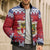 Liechtenstein Christmas Bomber Puffer Jacket Coat Of Arms Frohe Weihnachten - Wonder Print Shop