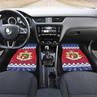 Liechtenstein Christmas Car Mats Coat Of Arms Frohe Weihnachten - Wonder Print Shop