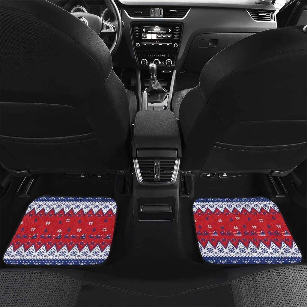 Liechtenstein Christmas Car Mats Coat Of Arms Frohe Weihnachten - Wonder Print Shop