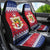 Liechtenstein Christmas Car Seat Cover Coat Of Arms Frohe Weihnachten - Wonder Print Shop