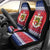 Liechtenstein Christmas Car Seat Cover Coat Of Arms Frohe Weihnachten - Wonder Print Shop