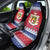 Liechtenstein Christmas Car Seat Cover Coat Of Arms Frohe Weihnachten - Wonder Print Shop