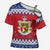 Liechtenstein Christmas Cross Shoulder Shirt Coat Of Arms Frohe Weihnachten - Wonder Print Shop