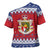 Liechtenstein Christmas Cross Shoulder Shirt Coat Of Arms Frohe Weihnachten - Wonder Print Shop