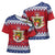 Liechtenstein Christmas Cross Shoulder Shirt Coat Of Arms Frohe Weihnachten - Wonder Print Shop