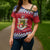 Liechtenstein Christmas Cross Shoulder Shirt Coat Of Arms Frohe Weihnachten - Wonder Print Shop