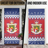 Liechtenstein Christmas Door Cover Coat Of Arms Frohe Weihnachten - Wonder Print Shop