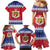 Liechtenstein Christmas Family Matching Mermaid Dress and Hawaiian Shirt Coat Of Arms Frohe Weihnachten - Wonder Print Shop