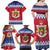 Liechtenstein Christmas Family Matching Off Shoulder Maxi Dress and Hawaiian Shirt Coat Of Arms Frohe Weihnachten - Wonder Print Shop