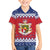 Liechtenstein Christmas Family Matching Short Sleeve Bodycon Dress and Hawaiian Shirt Coat Of Arms Frohe Weihnachten - Wonder Print Shop