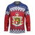 Liechtenstein Christmas Hockey Jersey Coat Of Arms Frohe Weihnachten - Wonder Print Shop