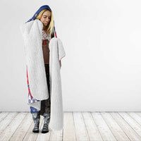 Liechtenstein Christmas Hooded Blanket Coat Of Arms Frohe Weihnachten - Wonder Print Shop