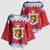 Liechtenstein Christmas Kimono Sleeve Blouse Coat Of Arms Frohe Weihnachten - Wonder Print Shop