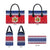 Liechtenstein Christmas Leather Bag Coat Of Arms Frohe Weihnachten - Wonder Print Shop