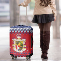 Liechtenstein Christmas Luggage Cover Coat Of Arms Frohe Weihnachten - Wonder Print Shop