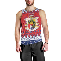 Liechtenstein Christmas Men Tank Top Coat Of Arms Frohe Weihnachten - Wonder Print Shop