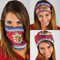 Liechtenstein Christmas Neck Gaiter Coat Of Arms Frohe Weihnachten - Wonder Print Shop