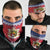 Liechtenstein Christmas Neck Gaiter Coat Of Arms Frohe Weihnachten - Wonder Print Shop