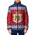 Liechtenstein Christmas Padded Jacket Coat Of Arms Frohe Weihnachten - Wonder Print Shop