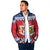Liechtenstein Christmas Padded Jacket Coat Of Arms Frohe Weihnachten - Wonder Print Shop
