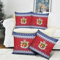 Liechtenstein Christmas Pillow Cover Coat Of Arms Frohe Weihnachten - Wonder Print Shop