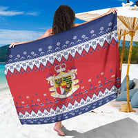 Liechtenstein Christmas Sarong Coat Of Arms Frohe Weihnachten - Wonder Print Shop
