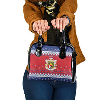 Liechtenstein Christmas Shoulder Handbag Coat Of Arms Frohe Weihnachten - Wonder Print Shop