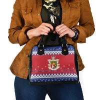 Liechtenstein Christmas Shoulder Handbag Coat Of Arms Frohe Weihnachten - Wonder Print Shop