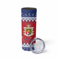 Liechtenstein Christmas Skinny Tumbler Coat Of Arms Frohe Weihnachten - Wonder Print Shop
