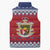 Liechtenstein Christmas Sleeveless Puffer Jacket Coat Of Arms Frohe Weihnachten - Wonder Print Shop