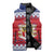 Liechtenstein Christmas Sleeveless Puffer Jacket Coat Of Arms Frohe Weihnachten - Wonder Print Shop