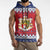Liechtenstein Christmas Sleeveless Zip Hoodie Coat Of Arms Frohe Weihnachten - Wonder Print Shop
