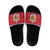 Liechtenstein Christmas Slide Sandals Coat Of Arms Frohe Weihnachten - Wonder Print Shop