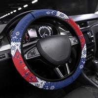 Liechtenstein Christmas Steering Wheel Cover Coat Of Arms Frohe Weihnachten - Wonder Print Shop