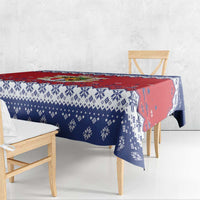 Liechtenstein Christmas Tablecloth Coat Of Arms Frohe Weihnachten - Wonder Print Shop