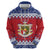 Liechtenstein Christmas Zip Hoodie Coat Of Arms Frohe Weihnachten - Wonder Print Shop