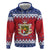 Liechtenstein Christmas Zip Hoodie Coat Of Arms Frohe Weihnachten - Wonder Print Shop