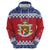 Liechtenstein Christmas Zip Hoodie Coat Of Arms Frohe Weihnachten - Wonder Print Shop