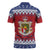 Liechtenstein Christmas Zipper Polo Shirt Coat Of Arms Frohe Weihnachten - Wonder Print Shop