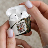 Santa Deer Hunting Christmas AirPods Case Hunting Camouflage Patterns - Wonder Print Shop