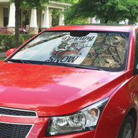 Santa Deer Hunting Christmas Auto Sun Shade Hunting Camouflage Patterns - Wonder Print Shop