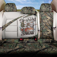 Santa Deer Hunting Christmas Back Car Seat Cover Hunting Camouflage Patterns - Wonder Print Shop