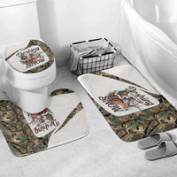 Santa Deer Hunting Christmas Bathroom Set Hunting Camouflage Patterns - Wonder Print Shop