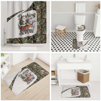 Santa Deer Hunting Christmas Bathroom Set Hunting Camouflage Patterns - Wonder Print Shop